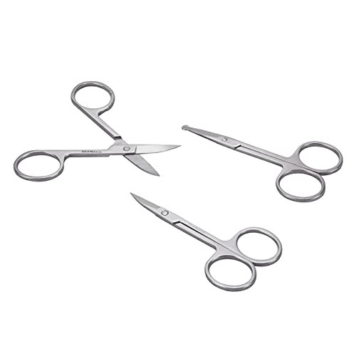 Men's Facial Hair Small Beauty Scissors for Women - Eyebrows, Nose Hair, Bear...