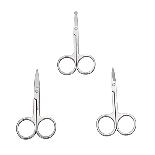 Men's Facial Hair Small Beauty Scissors for Women - Eyebrows, Nose Hair, Bear...