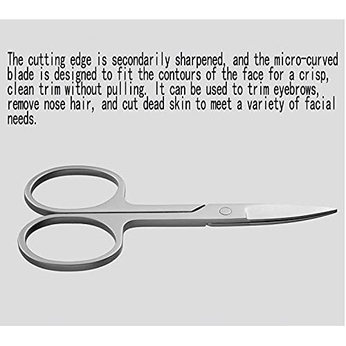 Men's Facial Hair Small Beauty Scissors for Women - Eyebrows, Nose Hair, Bear...