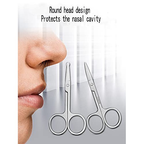 Men's Facial Hair Small Beauty Scissors for Women - Eyebrows, Nose Hair, Bear...