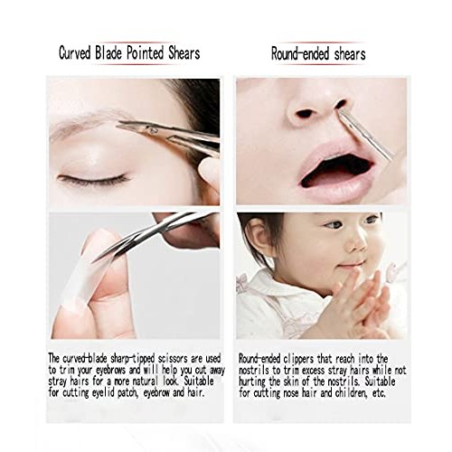 Men's Facial Hair Small Beauty Scissors for Women - Eyebrows, Nose Hair, Bear...