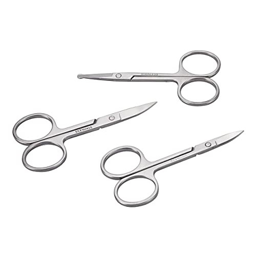 Men's Facial Hair Small Beauty Scissors for Women - Eyebrows, Nose Hair, Bear...