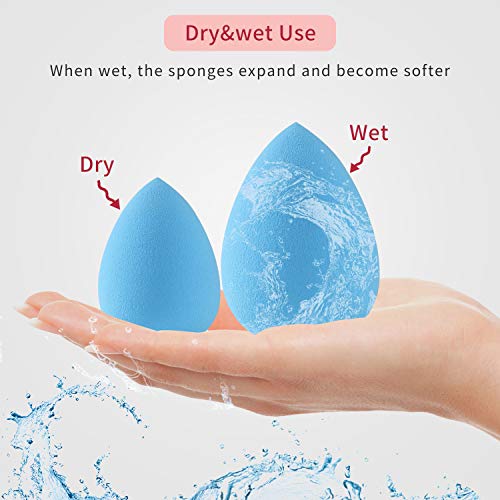 Makeup Sponge 18 Pcs Set-Beauty Sponge Foundation Blending Sponge with 2 Pcs ...