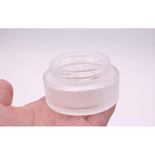XINGZI 2PCS 30ml/30g/1oz Environmental Bamboo Lid Frosted Glass Bottle Cream ...