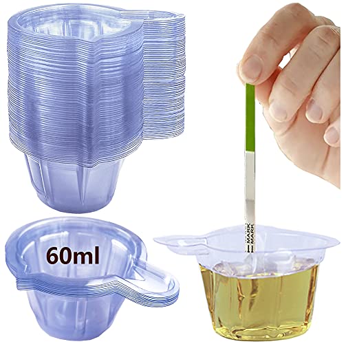 150PCS 60ML Urine Cup Plastic Urine Cup Disposable Urine Cup Urine Collection...