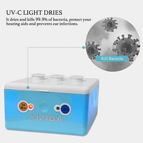 XIZIDA World's Fastest Hearing Aids Dryer Dehumidifier, Intelligent Cleaning ...