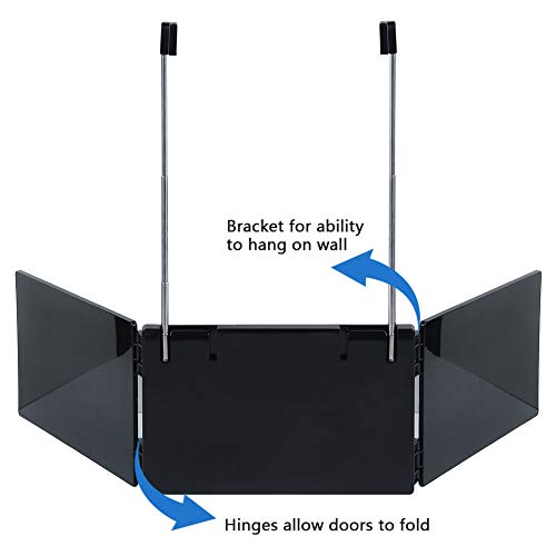 Portable 3 Way Trifold Mirror, 360° Barber Mirror for Hair Cutting,Hair Styli...