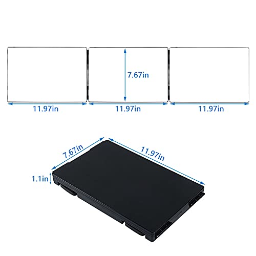 Portable 3 Way Trifold Mirror, 360° Barber Mirror for Hair Cutting,Hair Styli...