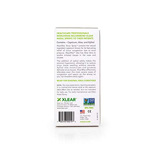 Xlear Max Nasal Spray with Capsicum, 1.5 fl oz