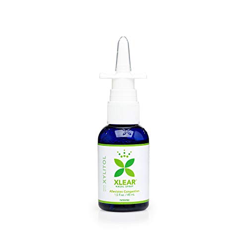 Xlear Nasal Spray with Xylitol, All-Natural Saline Nasal Spray for Sinus Rins...