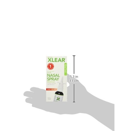 Xlear Nasal Spray with Xylitol, All-Natural Saline Nasal Spray for Sinus Rins...