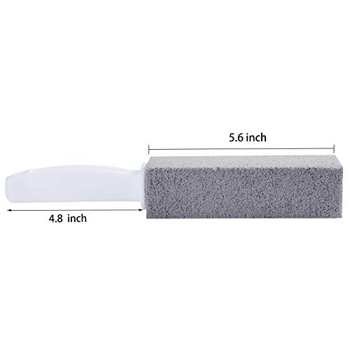4 Pack Toilet Bowl Pumice Cleaning Stone, with Extra Long Ergonomic Handle, P...