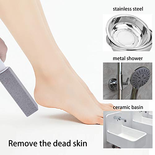 4 Pack Toilet Bowl Pumice Cleaning Stone, with Extra Long Ergonomic Handle, P...