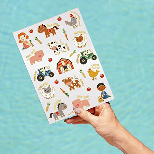 xo, Fetti Farm Party Supplies Temporary Tattoos - 30 Glitter Styles | Barnyar...