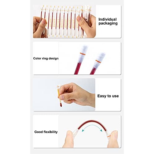 50pcs Disposable Medical Iodophor Cotton Swab - Portable Iodine Disinfected C...