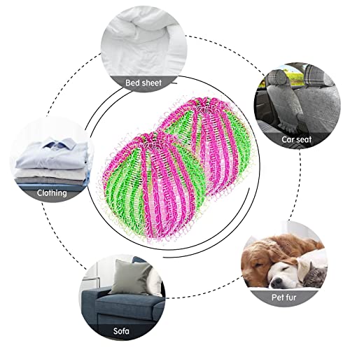 Pet Hair Remover for Laundry, 12 Pcs Reusable Dryer Balls, Lint Remover Washi...