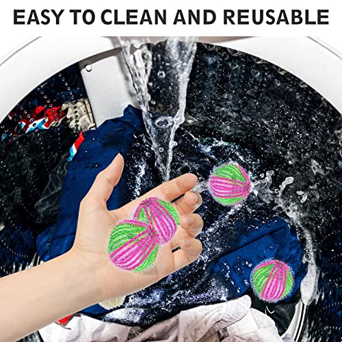 Pet Hair Remover for Laundry, 12 Pcs Reusable Dryer Balls, Lint Remover Washi...