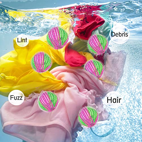Pet Hair Remover for Laundry, 12 Pcs Reusable Dryer Balls, Lint Remover Washi...