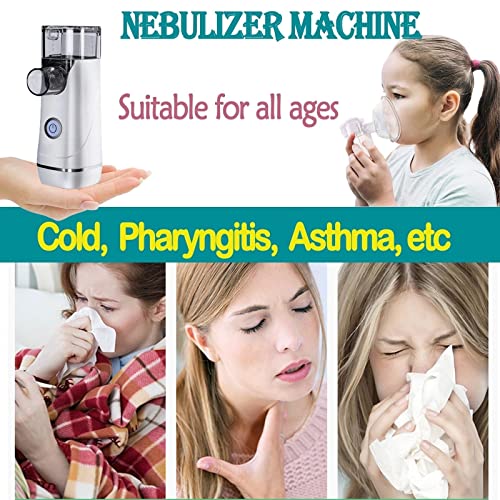 Portable Handheld Rechargeable Nebulizer, Cool Mist Steam Inhalers for Breath...