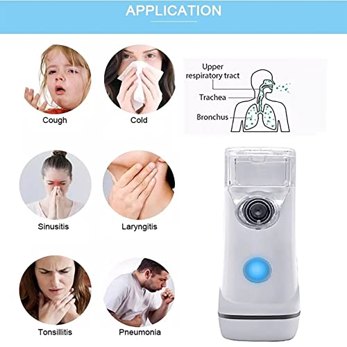 Portable Handheld Rechargeable Nebulizer, Cool Mist Steam Inhalers for Breath...