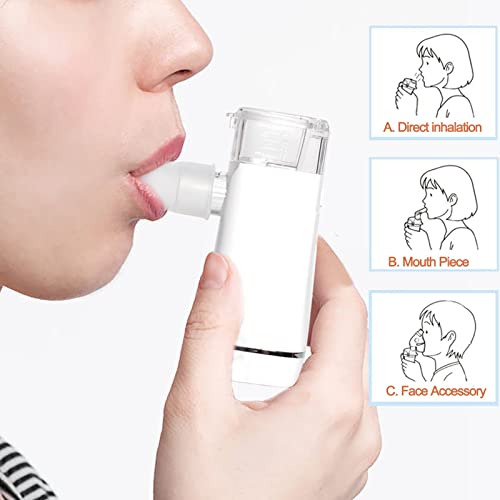Portable Handheld Rechargeable Nebulizer, Cool Mist Steam Inhalers for Breath...