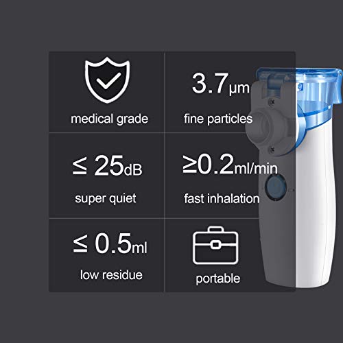 Portable Nebulizer,Handheld Nebulizer Machine for Adult and Kids,Steam Inhale...