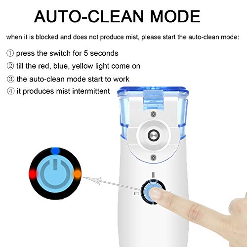 Portable Nebulizer,Handheld Nebulizer Machine for Adult and Kids,Steam Inhale...