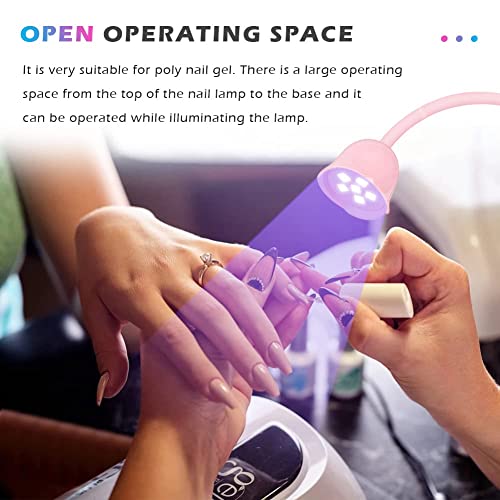 UV LED Nail Lamp, Portable Mini Nail Dryer, 360° Rotatable Hands Free Quick G...