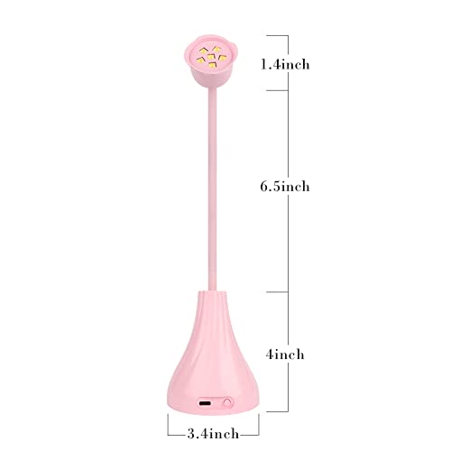 UV LED Nail Lamp, Portable Mini Nail Dryer, 360° Rotatable Hands Free Quick G...