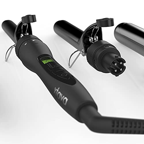 5 in 1 Professional Curling Iron and Wand Set - 0.3 to 1.25 Inch Interchangea...