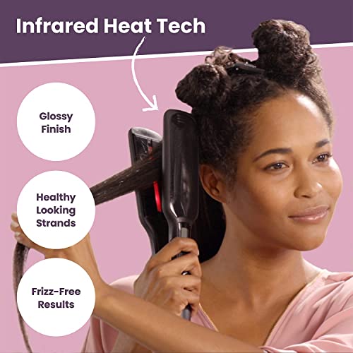 xtava Pro Satin Infrared Flat Iron with Tourmaline Ceramic Plates