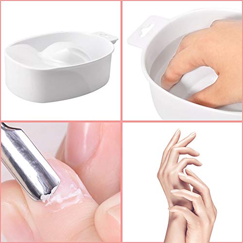 XUANOU Portable Manicure Tools Nail Art Soak Bowl Off Hand Spa Bath Soaker Tr...