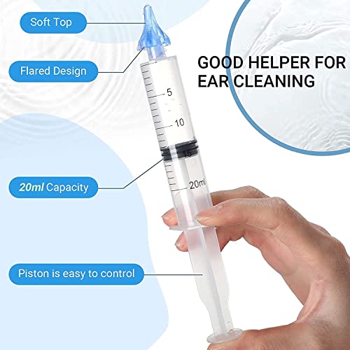 Ear Wax Cleaner Ear Wax Remover Syringe，Includes Ear Syringe Bulb，Ear Wash ...