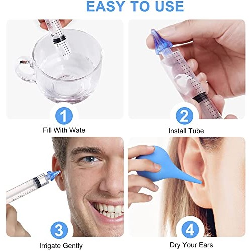 Ear Wax Removal Kit Ear Wax Removal Syringe for Ear Cleaning, Ear Ball,Ear wa...