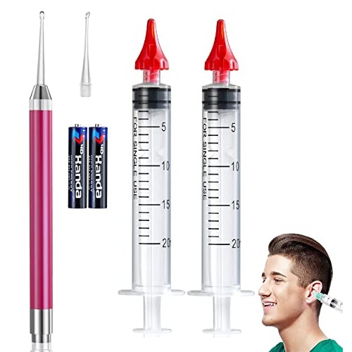 Ear Wax Removal Kit Ear Wax Removal Syringe for Ear Cleaning, Including Ear P...