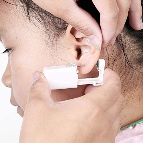 2 Pack Self Ear Piercing Gun Earring Disposable Piercing Kit No Pain Easy Use...