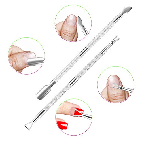 Cuticle Trimmer with Cuticle Pusher, XUNXMAS Cuticle Remover Cutter Nipper Sc...