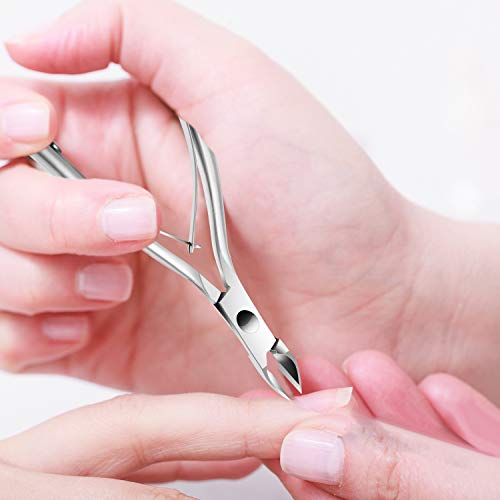 Cuticle Trimmer with Cuticle Pusher, XUNXMAS Cuticle Remover Cutter Nipper Sc...