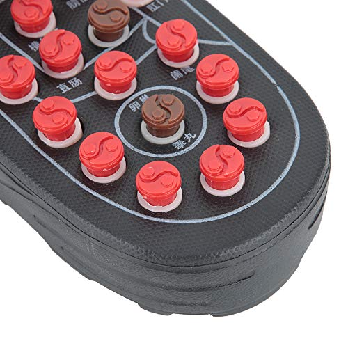 Acupressure Plantar Fasciitis Foot Massager, Jade Stone Indoor Massage Slippe...