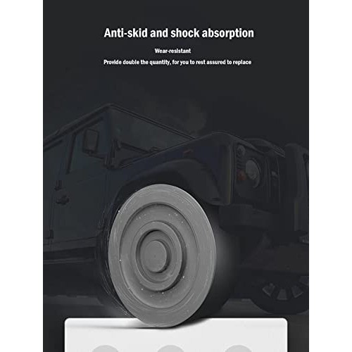 Replacement Crutches Accessories 8PCS, Comfortable Gray Rubber Pads Underarm ...