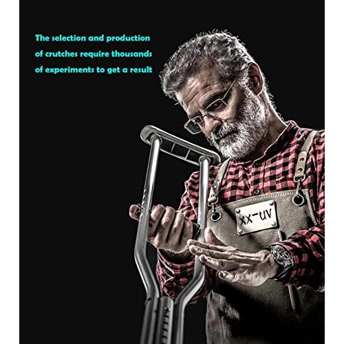 Replacement Crutches Accessories 8PCS, Comfortable Gray Rubber Pads Underarm ...