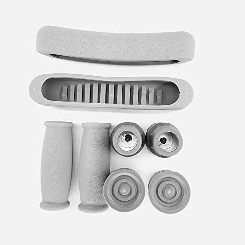 Replacement Crutches Accessories 8PCS, Comfortable Gray Rubber Pads Underarm ...