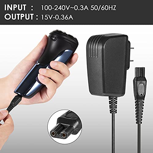 HQ8505 Norelco Charger Cord Fit for Philips Norelco HQ8505 7000 5000 3000 Ser...