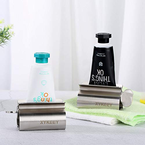 Toothpaste Tube Squeezer - Set of 3 Toothpaste Squeezer Rollers, Metal Toothp...