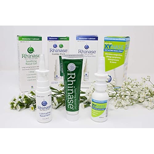 Xynase® Natural Saline Nasal Spray with Xylitol - Relieves Nasal Congestion, ...