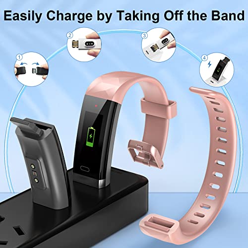 Y&L Fitness Tracker, Heart Rate Monitor & Step Tracker & Sleep Monitor, IP68 ...