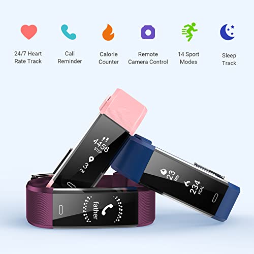 Y&L Fitness Tracker with Heart Rate & Sleep Health Monitor, Waterproof Fitnes...