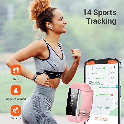 Y&L Fitness Tracker with Heart Rate & Sleep Health Monitor, Waterproof Fitnes...