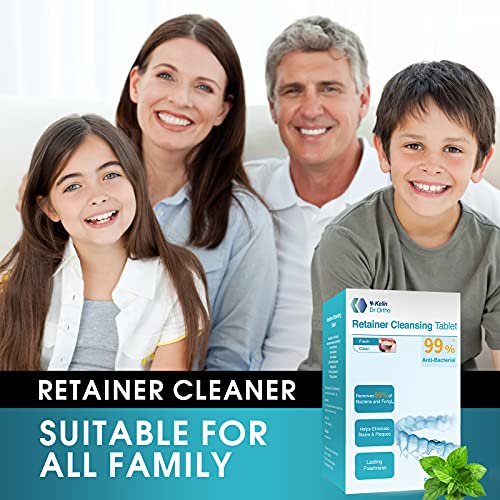 Retainer Cleaner 96 Tablets, Retainer & Denture Cleansing Tablets 3 Month Sup...