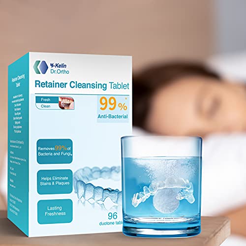Retainer Cleaner 96 Tablets, Retainer & Denture Cleansing Tablets 3 Month Sup...